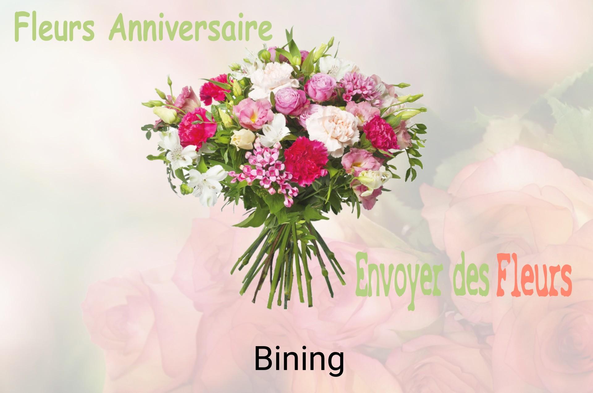 Bouquet de fleurs d’anniversaire livré à Bining